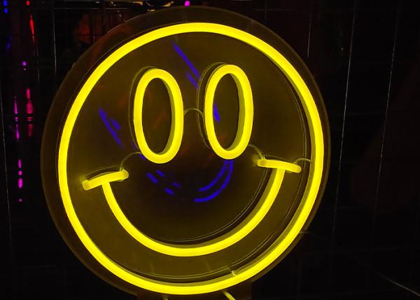 Luz decorativa do supermaket da forma de Vasten do sinal de néon do sorriso de alta qualidade