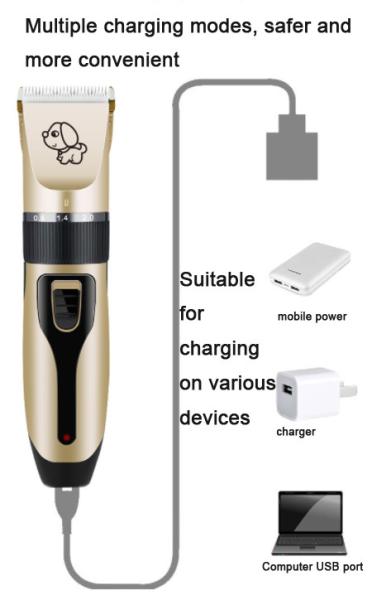 5 Speed Quiet Dog Grooming Kit Cordless Electric Rechargeable Pet Clippers