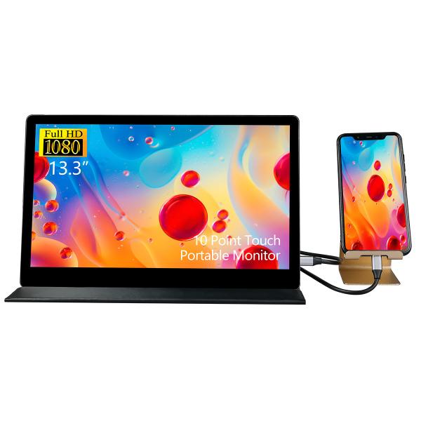 1920x1200 la résolution HDR divisé le type moniteur portatif mince d'écran de C