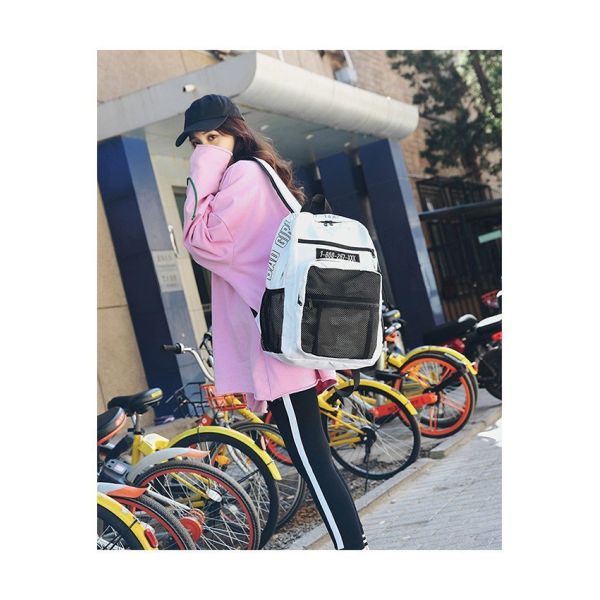 Anti - splash Korean backpack women's large-capacity travel backpack fashion academic bag