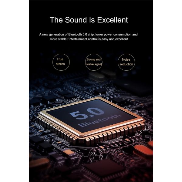 IPX4 Bluetooth 5,0 TWS истинное беспроводное Earbuds со строением - в Mic