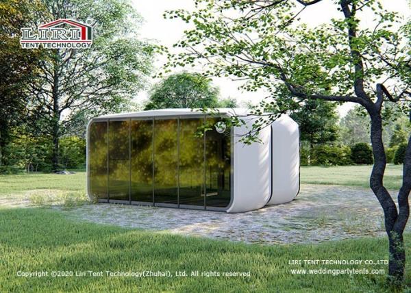 8m Glass Inflatable Capsule House Glamping Tents For Stores