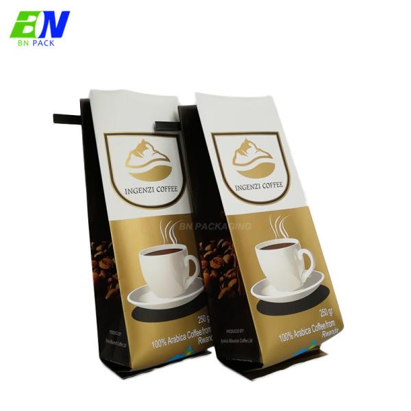Waterproof Food Grade Side Gusset Coffee Bag With Zipper WIPF Valve
