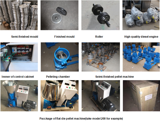 Electric Flat Die Poultry 1t/H Animal Food Pellet Machine