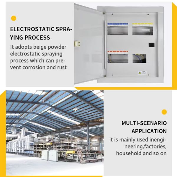 Double-Door Electrical Distribution Box with IP55 Waterproof Meter Box for 220V/380V Power Supply
