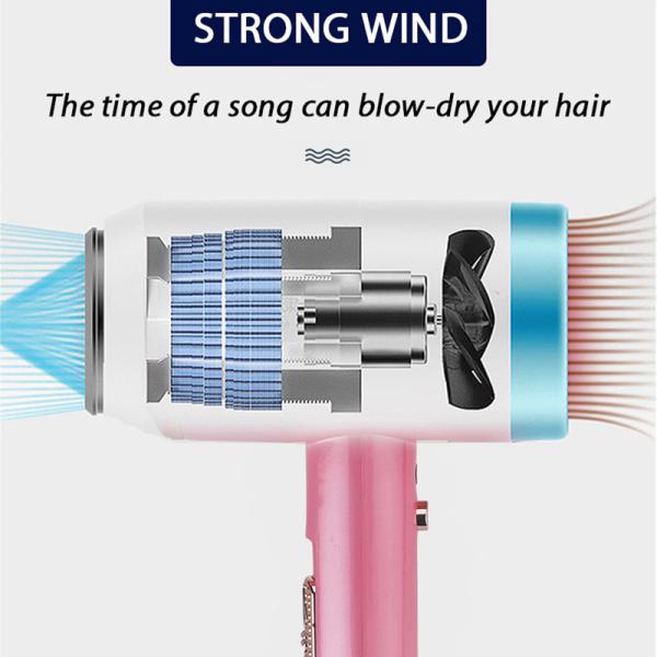 Hair Dryer Home Beauty Machine Lightweight Negative Ion Hair Blow Fast Straight Air Styler