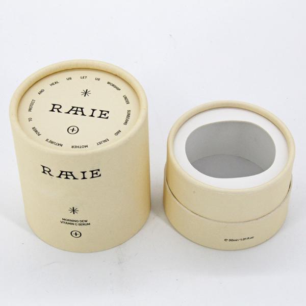 Recycle Cosmetic Cardboard Paper Tubes Deodorant Glass / Perfume Bottle Packaging