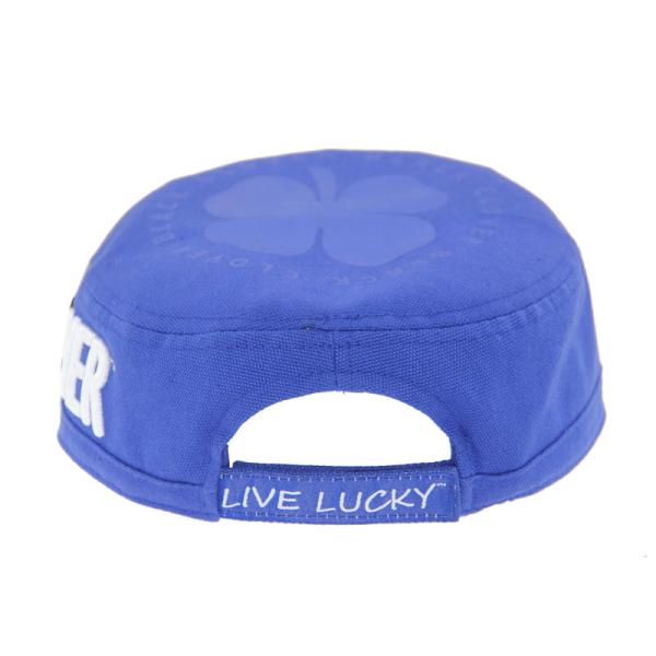 SGS Blue Canvas Military Cap Embroidery Casual Embroidered Military Caps OEM Printing