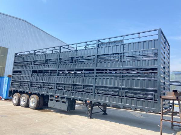 Jost E100 Landing Gear Skeleton Transport Semi Trailer For Livestock Carriers