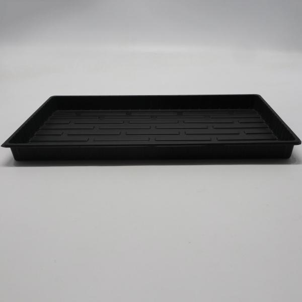 No Holes Rectangular Flat Nursery Plastic Tray PS Greenhouse Heat Resistance