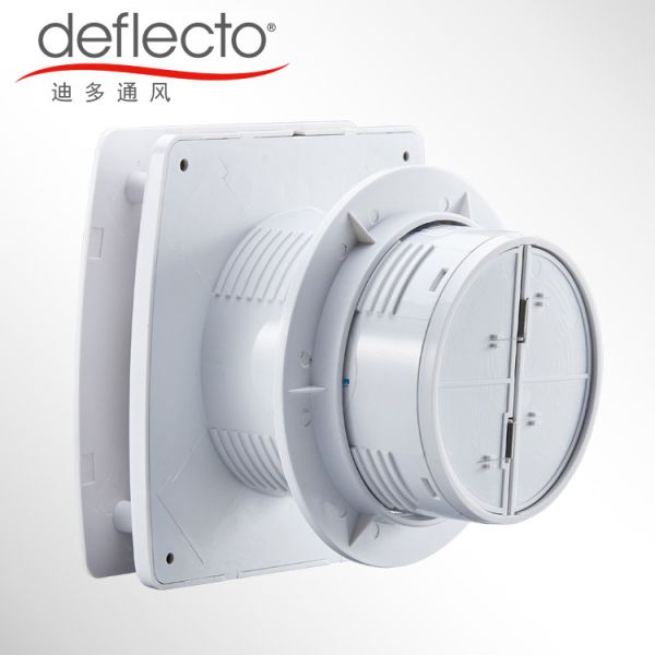 Deflecto Bathroom Ventilation Fan 4'' 10mm / 6'' 150mm White Sensor Exhaust Fan