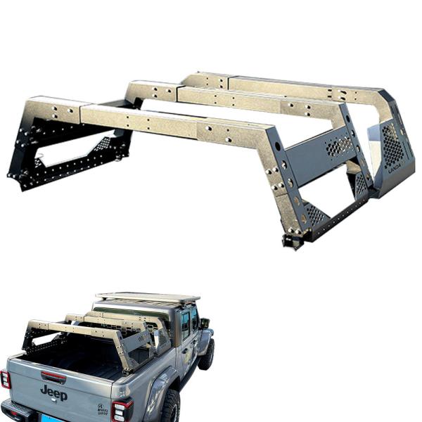 2023 Popular Black Powder Coated Pick Up Bed Rack No-Drill Mount Convenient and Easy