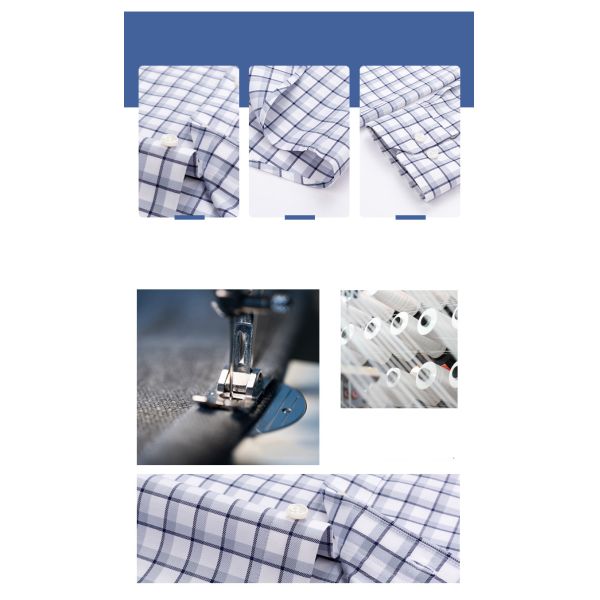 DP Pas de fer Longues et élégantes chemises de nuit en coton pour hommes