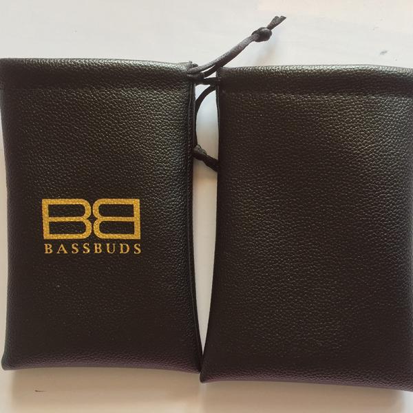 PU Gold-Stamped Leather Bag, High-Grade PU Spring-Type Automatic Storage Bag, Drawstring Cloth Bag, Coin And Key Storage Leather Bag, Headband-Style Data Cable Storage Bag