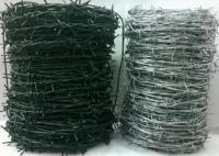 Arame farpado revestido de PVC galvanizado com proteção ótima de revestimento de zinco de 20 g/m2-200 g/m2
