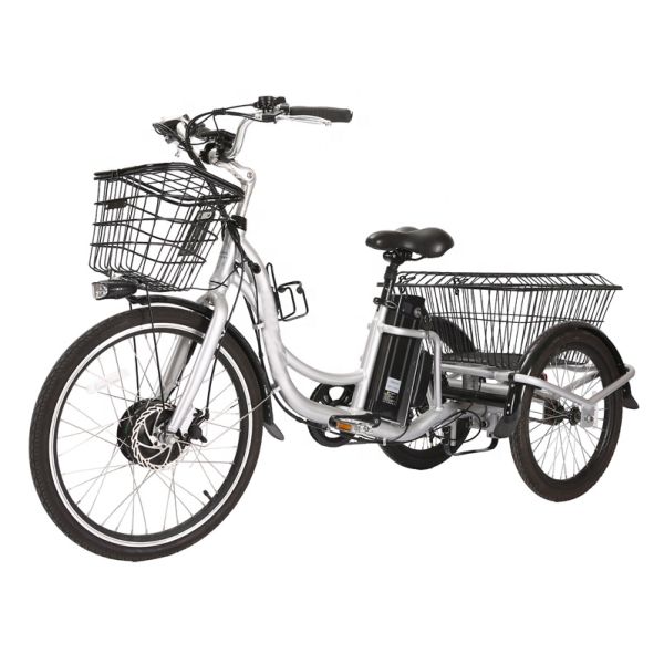 350 Watt Cargo Electric Battery Powered Bike 3 Wheels LCD Display TM-BGL-ET01