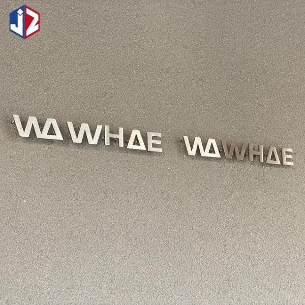 Corrosion Resistance 3D Lettering Signage Laser Cut 316 Stainless Steel Letters
