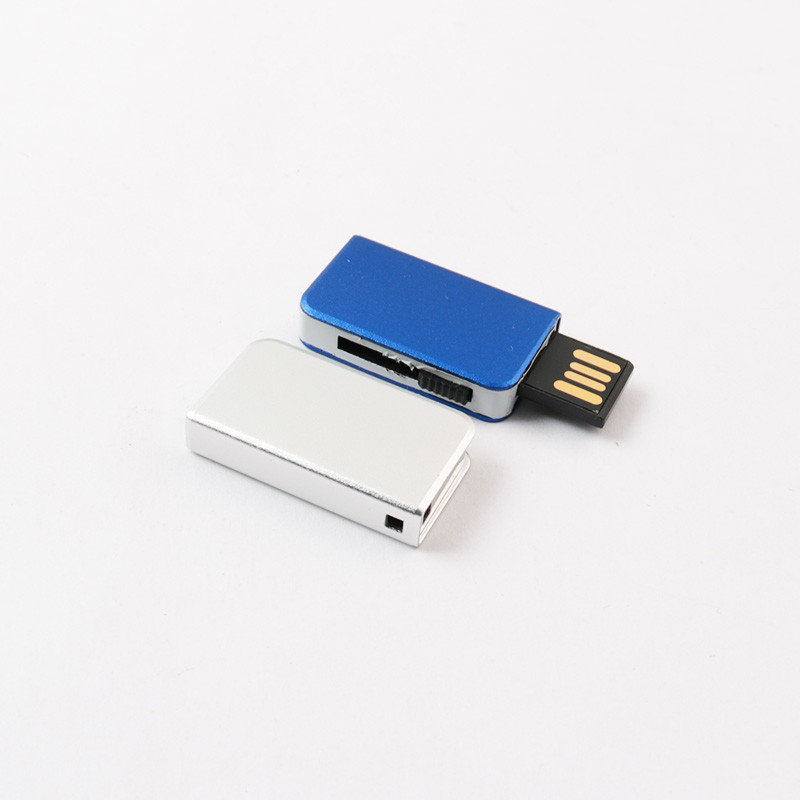 Специализированный серебряный металлический флеш-накопитель USB Toshiba Flash Chips Inside