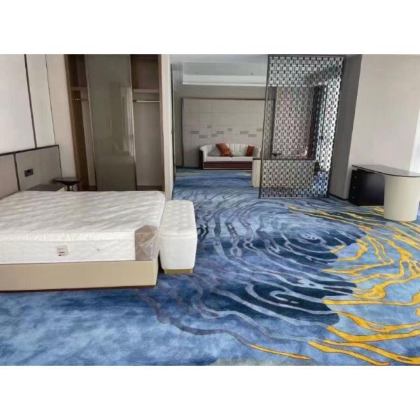 Commercial Flooring Fire Proof Carpet Rectangle Shape and Nylon Wall to Wall Carpet