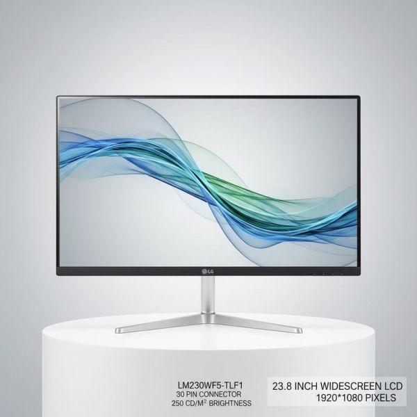 LG 23.8 Inch Widescreen LCD Monitor with 1920*1080 Pixels 30 Pin LVDS and 250cd/m2 Brightness