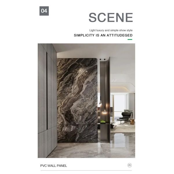 Панели стены ПВК бамбукового волокна угля мраморные анти- статическая изоляция жары