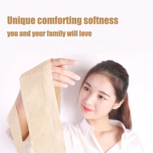 Bamboo Toilet Tissue Wholesale Custom Printed OEM Packing Pulp Material Roll Core Type Soft Eco-Friendly Toilet Paper