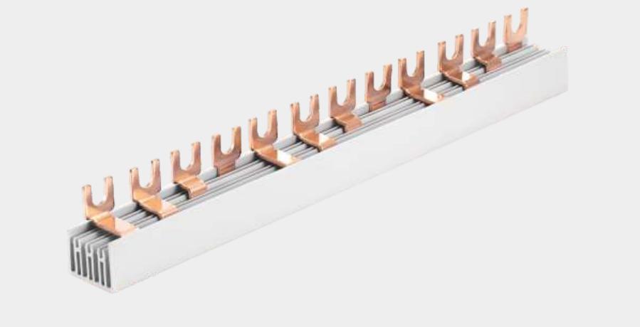 MCB Copper Busbar Terminal Block Connector с типом U или вилкой и сертификацией ISO9001