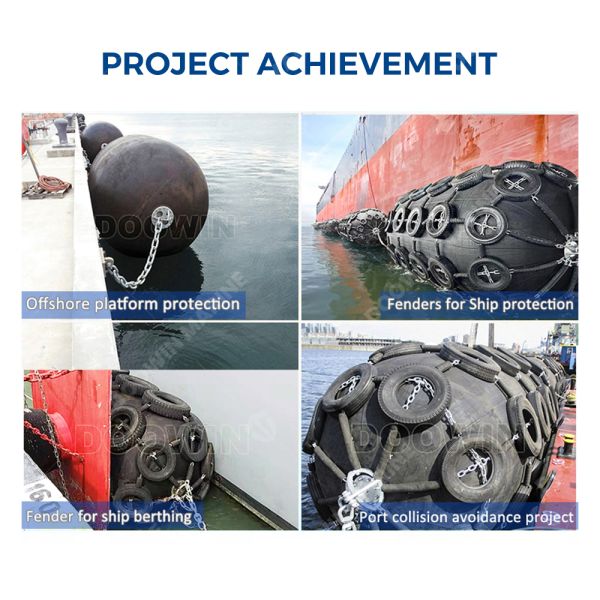 High Elasticity Properties Marine Supplies Boat Fender Pneumatic Rubber Marine Fenders