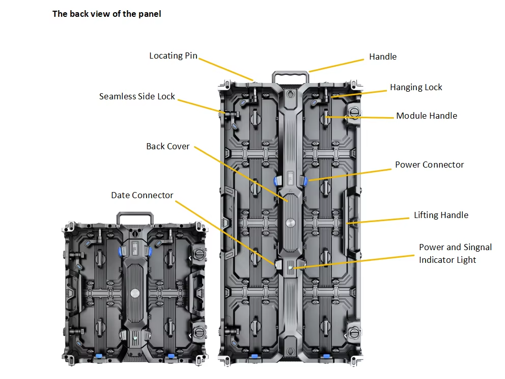 Alquiler de pantallas LED interiores y exteriores Serie Gmars Alta calidad mantenimiento frontal completo Pantalla LED flexible