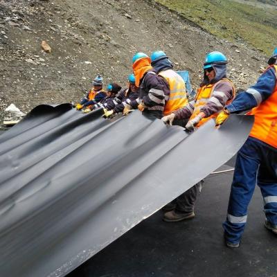 Liner de lago de peixe 1 mm Geomembrana HDPE Ideal para geomembranas e construção de aterros sanitários