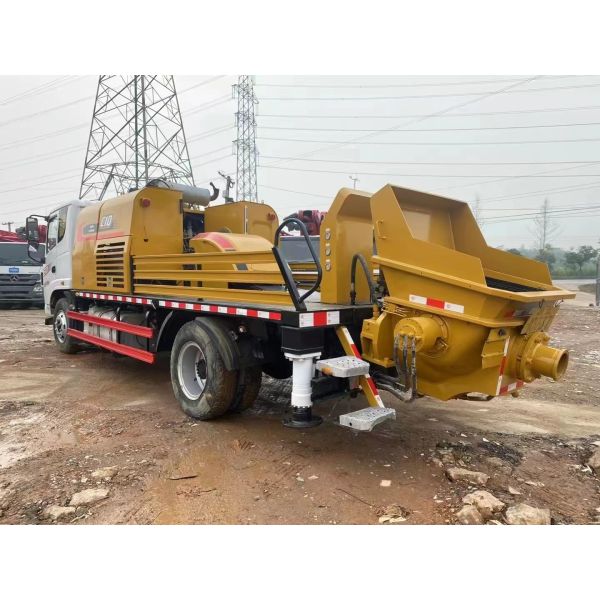 2019 Model Used Transported Mobile Concrete Pump Sany Chassis With YC4E6185 Engine