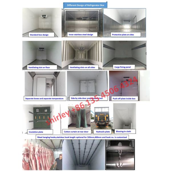 ISUZU 3T 4T Refrigerated доставка мороженого Van Тележки Для