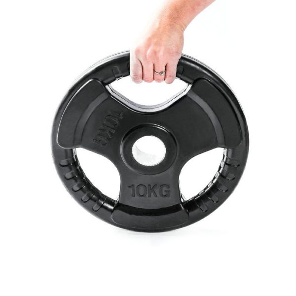 Befreeman Tri Grip Rubber Bumper Weight Plate 3 Holes For Commercial Gym Strength Training Equipment Wholesale High Quality Gym Equipment Bumper Weight Plate