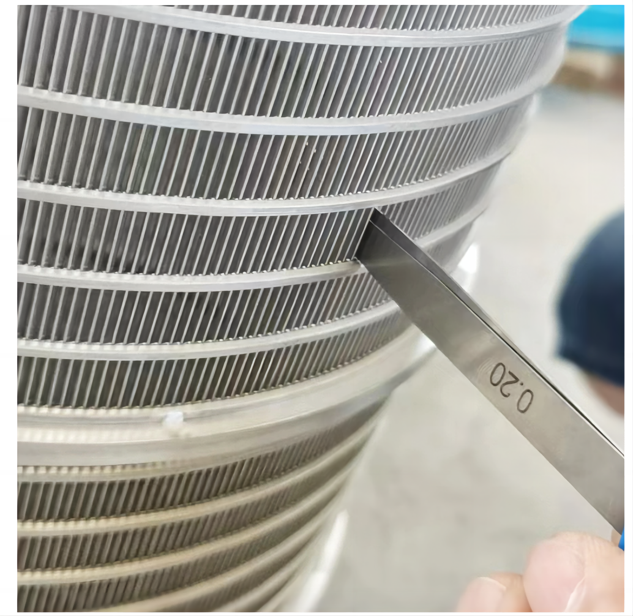 High structural strength Johnson wedge wire screen pipe filtering slot inner for filter water
