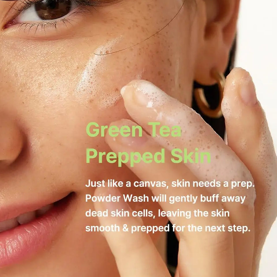 OEM ODM cosmetics, skincare products, whitening facial cleanser, exfoliating facial cleanser, enzyme green tea brightening powder facial cleanser