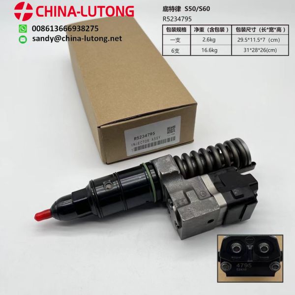 fit for Detroit Diesel Inyector S60 injector R5234795 5234795 For Freightliner Kenworth Peterbilt Volvo detroit serie 60 engine