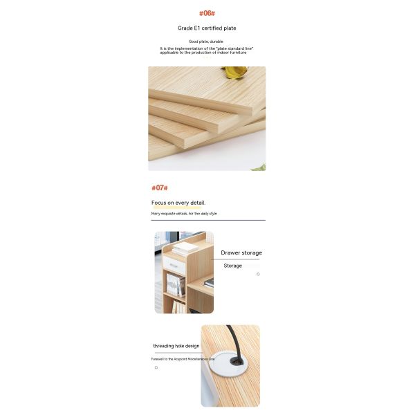 2 asientos Muebles de oficina Personal Mesa Estación de trabajo modular con cajón en estilo moderno