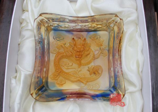 Living Rooms Dressing Table Home Decorations Crafts High Grade Colored Glaze Ashtray