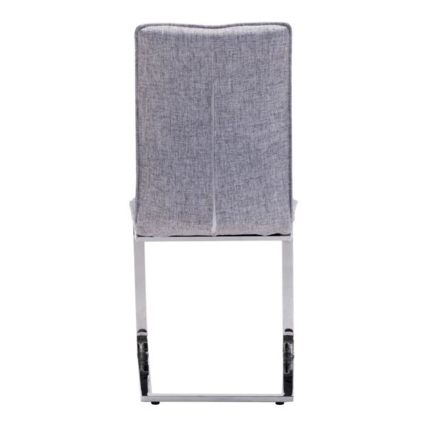 Sturdy Brushed 43cm 94cm 10KGS Stainless Steel Frame Chairs