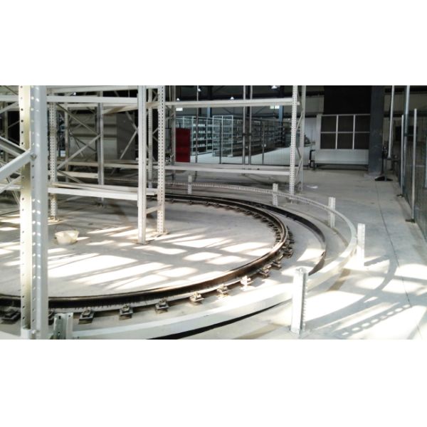 U-Turn Stacker Crane Curve Rail Type S/R Machine ASRS Automatic Storage And Retrieval System