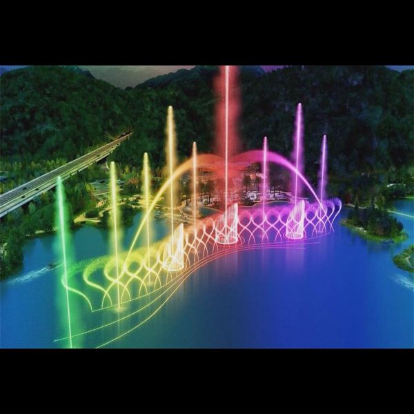 Цифровая музыка Свинга Водяной фонтан Танцы Большие водные фонтаны