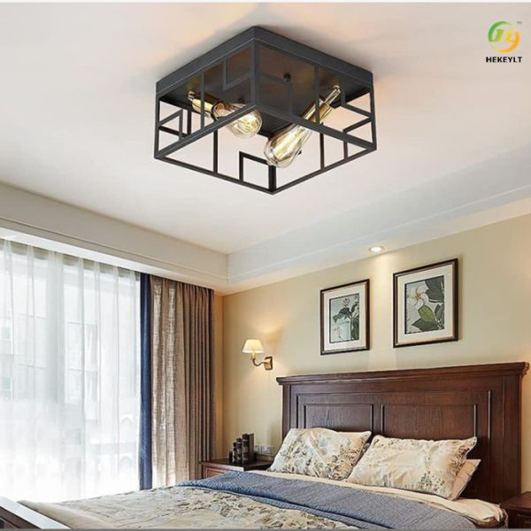 American Country Retro Bedroom Dining Room Balcony Ceiling Light