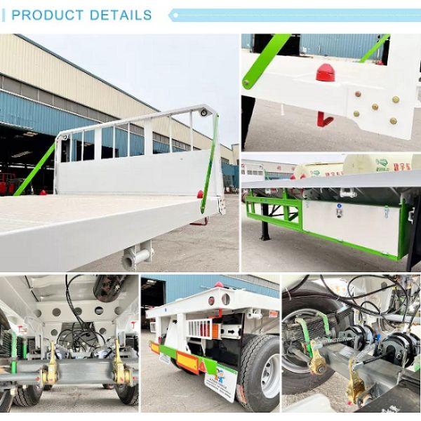 Durable Bulk Cargo Load Flatbed Semi Trailer For East Africa