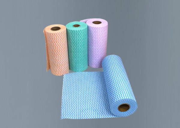 Viscose 25x25cm  Kitchen Wet Wipes Square Shape Multicolor Thickened Design