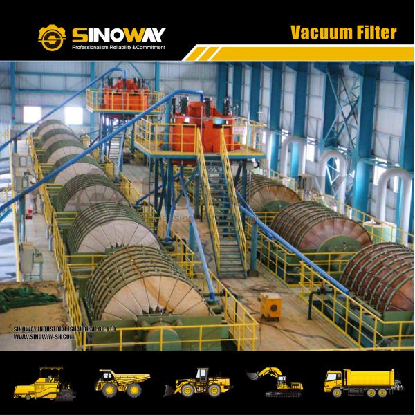 ZPG-40 Mineral Processing Equipment Vacuum Filter Disc Vacuum Filter