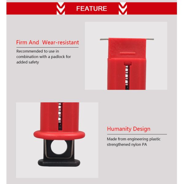 BOSHI Customized Color Miniature Circuit Breaker Lockout Device