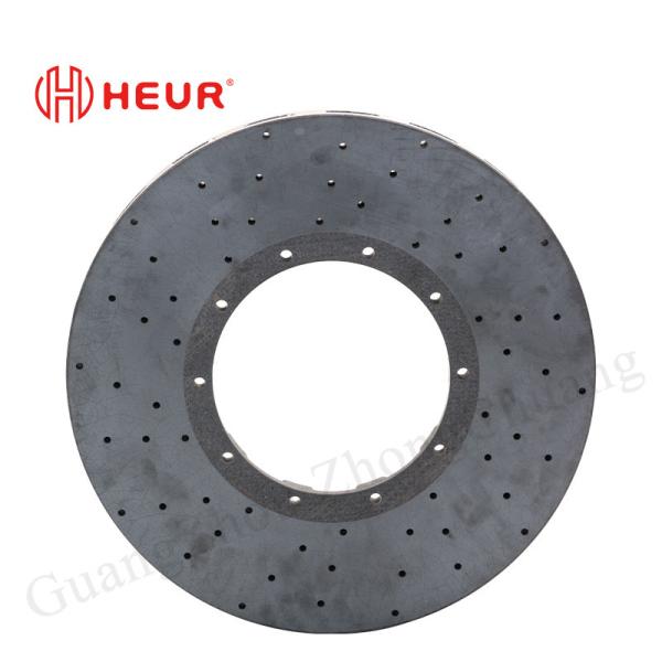 Disques en céramique de carbone de frein HEUR Pour Porsche 718 GT4RS (remplacement) - Ensemble arrière de 400x32 mm