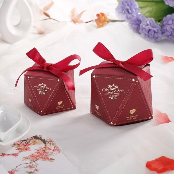 Paper Custom Made Candy Boxes With Logo For Christmas / Wedding / Festival