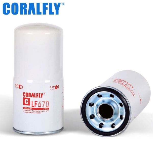 Гарантия фильтра для масла Fleetguard LF670 определения коэффициента полезного действия SAE J1858 1 год