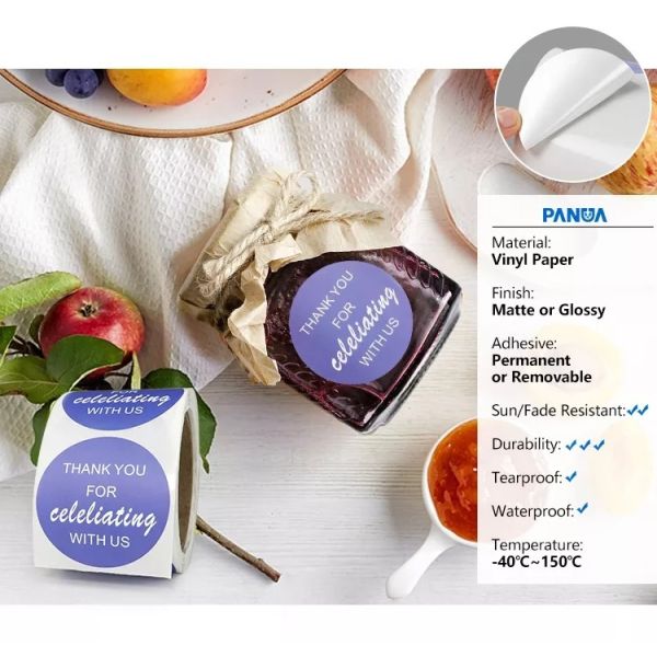 Custom Private Brand Nname Printing Stickers For Packaging